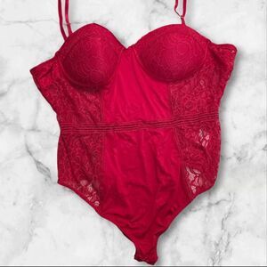 Love University Red Lace Lingerie Size 2XL